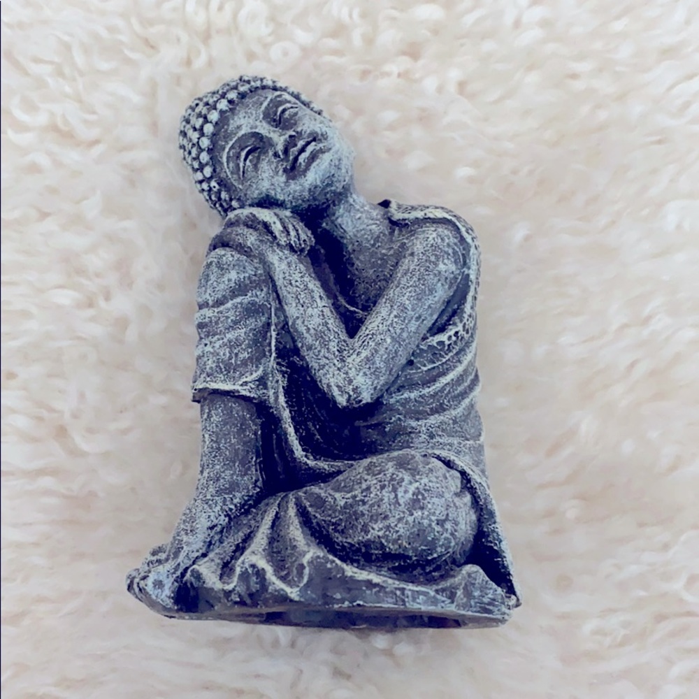 Grey Sitting Buddha Statue